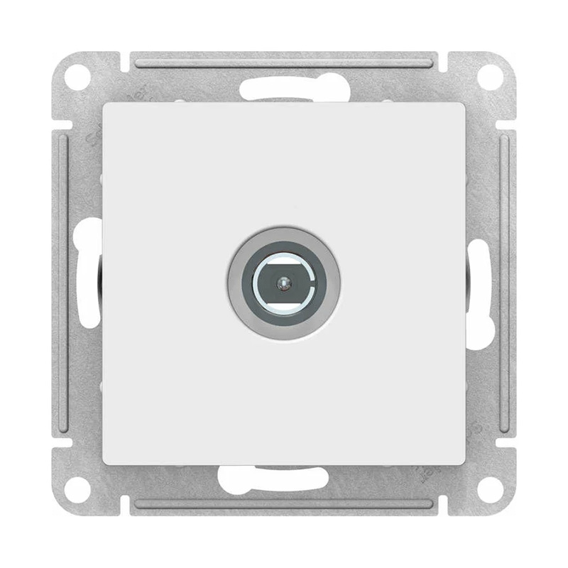 Розетка телевизионная TV с/у Atlasdesign ATN000193, 1 гнездо, белая