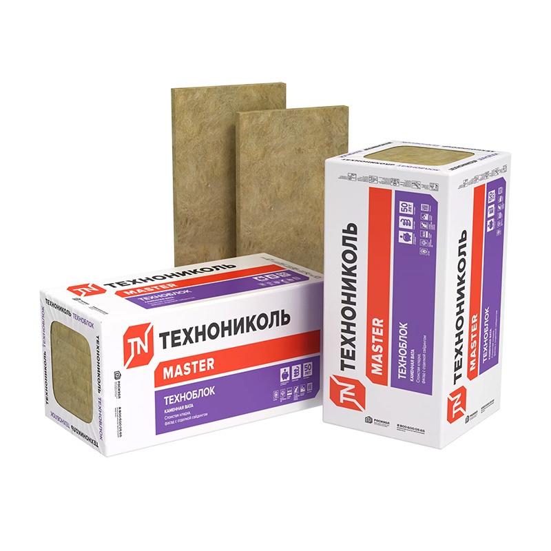 Утеплитель Технониколь Техноблок Стандарт 1200х600х50 мм, 8 шт
