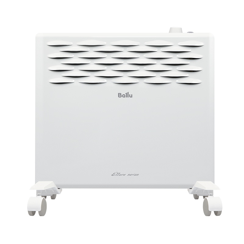 Конвекторный обогреватель Ballu, ролики/кронштейн, 1 кВт