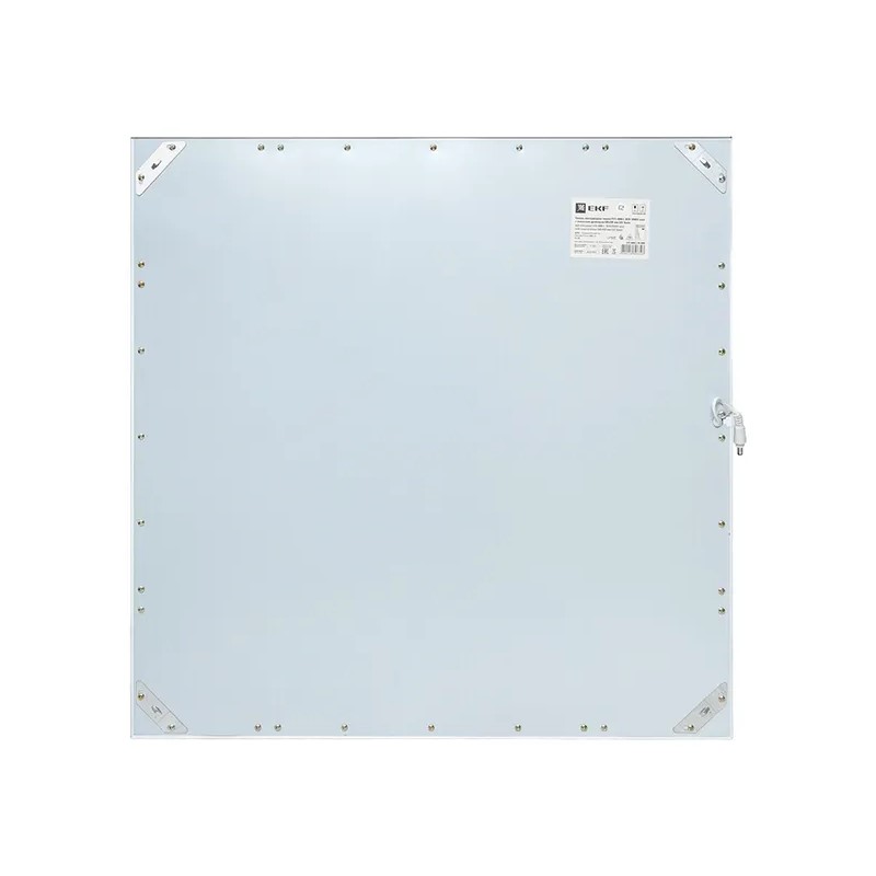 Панель LED EKF ультратонкая 595х595х9 мм, 36 Вт, равномерная засветка, 6500 К, без драйвера, белая, IP40