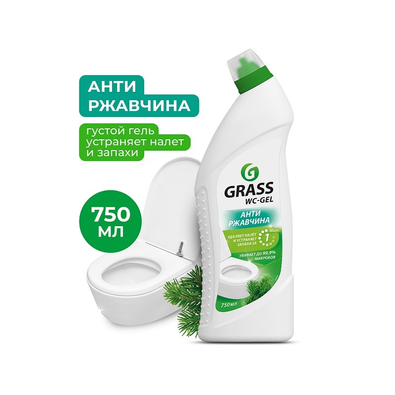 Средство для чистки сантехники Grass WC-Gel (0,75 л)