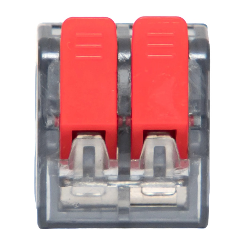 Клемма с рычажком 221-412 без пасты, 2 провода 0,2-4 мм2 (20 шт.)