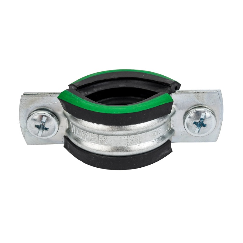 Хомут для труб 3/4" (25-28 мм) с уплотнителем и гайкой М8/1х20 мм