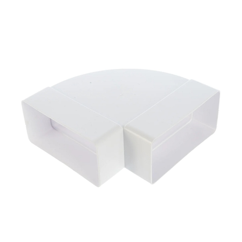 Колено горизонтальное Era 612КГП, 90 градусов 120х60 мм