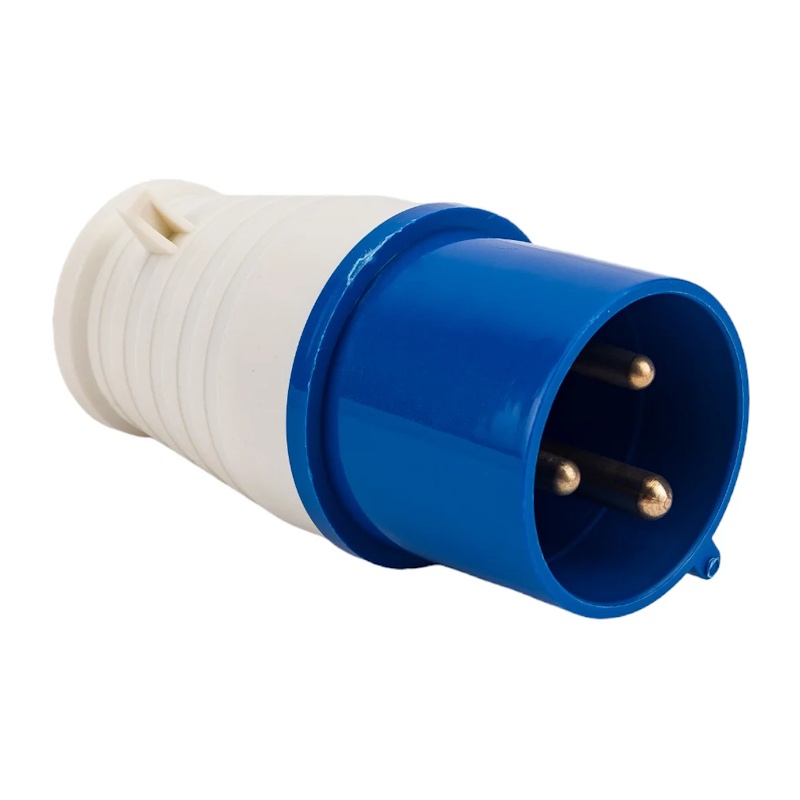 Вилка переносная 023, 2Р+РЕ, 32А, 230В, IP44