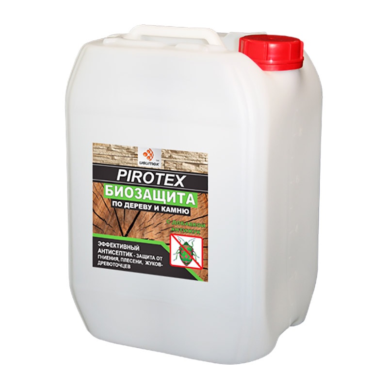 Пропитка против плесени Биозащита Ивитек Pirotex, зеленый индикатор (5 л)