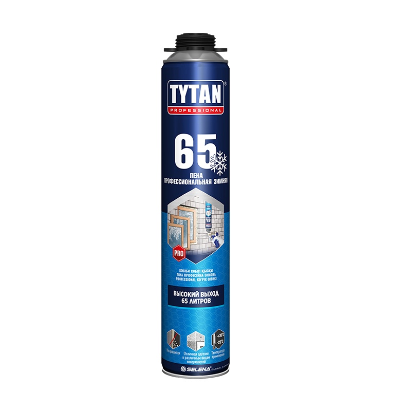 Пена профессиональная Tytan 65 зимняя до -20°C (750 мл)
