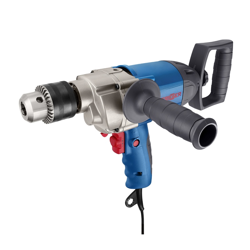 Дрель-миксер сетевой Trigger 20019, 1,05 кВт, 550 об/минуту, ключевой патрон 16 мм, реверс