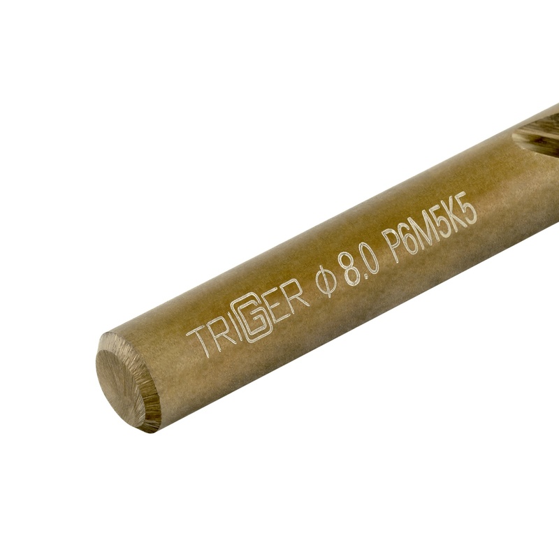 Сверло по металлу Trigger 74280 Кобальт 8,0 мм Р6М5К5