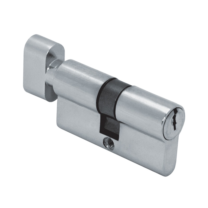 Цилиндр для замка ключ/завертка SCHLOSS 03009 (30+30) S 60 хром