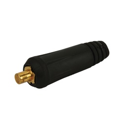 Вилка для сварочного кабеля Elitech 014700 DX 25 резина/латунь, черный (2 шт)