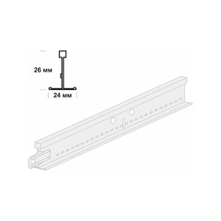 Профиль для подвесного потолка (Т-профиль 24) Armstrong Bajkal Zn (1,2 м)
