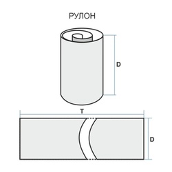 Шкурка шлифовальная водостойкая на тканевой основе 805 мм, М40 (P400), рулон 20 м