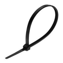 Хомут-стяжка Biber 124825 нейлоновый, черный, 4,8х250 мм (уп.100 шт.)