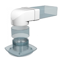 Соединительное колено Era 620СК12,5КП, 204х60 мм d=125 мм