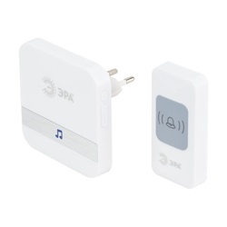 Звонок беспроводной Era, в розетку, с кнопкой, 52 мелодии, с/индикатором С95