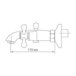 Смеситель для ванны Mix&Fix Soffron 7401 с аксессуарами