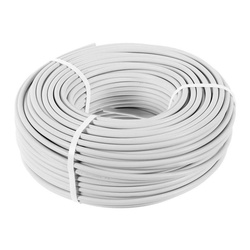 Провод ПВС 5х2,5 мм², белый (бухта-100 п.м.) ГОСТ 7399-97