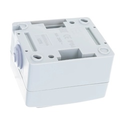 Выключатель о/у Аллегро 1279, 1 клавиша, б/инд, IP54, серая