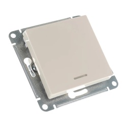 Выключатель с/у Atlasdesign ATN000213, 1 клавиша, с/инд, бежевый