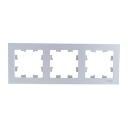 Рамка 3-х постовая AtlasDesign ATN000303, универсальная, алюминий