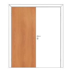 Полотно дверное ответка Olovi, глухое, миланский орех, б/п, с/ф (600х2000 мм)