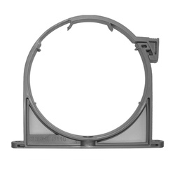 Хомут с верхней защелкой для канализационных труб d=110 мм