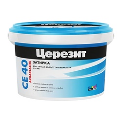 Затирка эластичная противогрибковая Церезит CE 40 киви, 2 кг