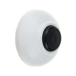 Кнопка звонковая выпуклая белая 230В, IP20