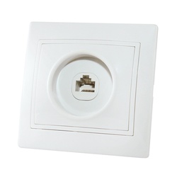 Розетка компьютерная RJ-45 с/у Таймыр SQ1814-0021, 1 гнездо, белая