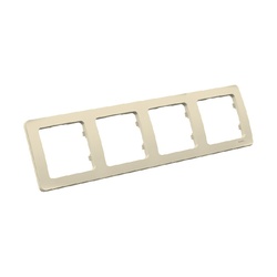 Рамка 4-х постовая Master Р404-01, горизонтальная, слоновая кость