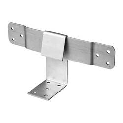 Опора скользящая 240х90х40х2 мм, раб.ч. 160 мм, уг. 90х65 мм, оцинкованная