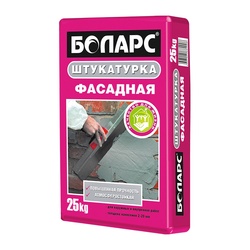Штукатурка фасадная Боларс серая, 25 кг