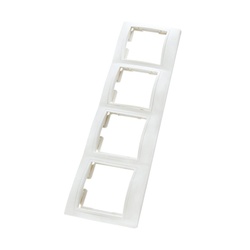 Рамка 4-х постовая Таймыр SQ1814-0030, горизонтальная, белая