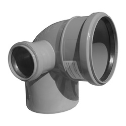 Отвод внутренний Sinikon с левым патрубком d=110х50 мм, 87 градусов