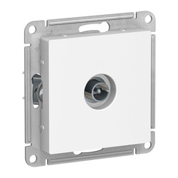 Розетка телевизионная TV с/у AtlasDesign ATN000193, 1 гнездо, белая