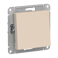 Переключатель с/у Atlasdesign ATN000261, 1 клавиша, б/инд, бежевый