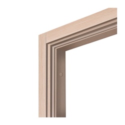 Коробка дверная Olovi, экошпон, однопол., дуб беленый, с/ф (М9 845х2035 мм), 30х74 мм