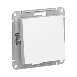 Переключатель с/у Atlasdesign Aqua ATN440161, 1 клавиша, б/инд, IP44, белый