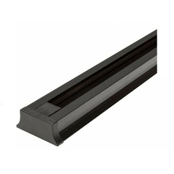 Шинопровод CAB1003 накладной 1ф д/трековых светильников, с заглушкой, токовводом и крепежом, L=2м, черный