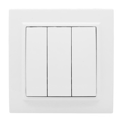 Выключатель с/у Минск ERV10-024-10, 3 клавиши, б/инд, белый