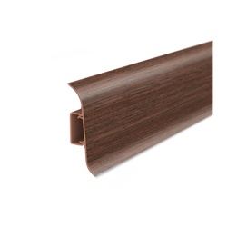 Плинтус Ideal Классик, с кабель-каналом, орех темный, 55 мм (2,2 м)