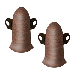 Угол внешний Ideal Классик, орех темный, 55 мм (2 шт)