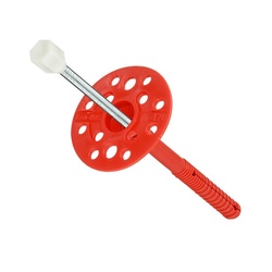 Дюбель-гвоздь для изоляции 10х120 мм (1000 шт) с металлическим гвоздем и термоголовкой ГОСТ