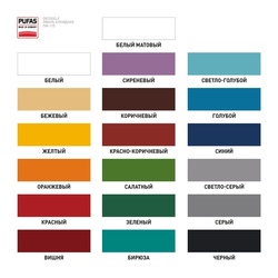 Эмаль Pufas Decoself ПФ-115 вишневая (0,9 кг)